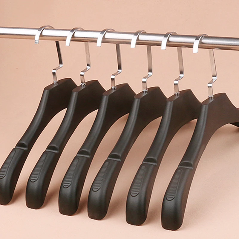 10Pcs Black Plastic Clothes Hangers Slip-Proof Bathroom Towel Holder Adult Wide Shoulder with Notch Drying Rack Organizer Coats
10Pcs Black Plastic Clothes Hangers Slip-Proof Bathroom Towel Holder Adult Wide Shoulder with Notch Drying Rack Organizer Coats