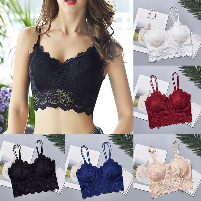 Women's Lace Bra Wrap Underwear Bottoming Sling Tube Top Brassiere Bralette Top Lingerie Sexy Beauty Back Chest Padded Camisole
Women's Lace Bra Wrap Underwear Bottoming Sling Tube Top Brassiere Bralette Top Lingerie Sexy Beauty Back Chest Padded Camisole
