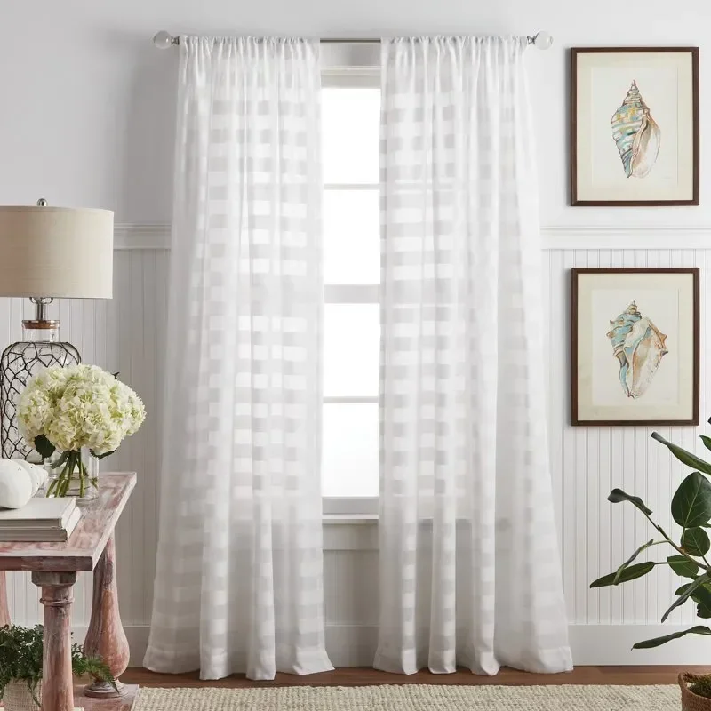 Indoor Polyester Sheer Poletop Curtain Panel Pair , White , 50 Cortinas para salas Outdoor curtain Short curtain for windows Mac
Indoor Polyester Sheer Poletop Curtain Panel Pair , White , 50 Cortinas para salas Outdoor curtain Short curtain for windows Mac