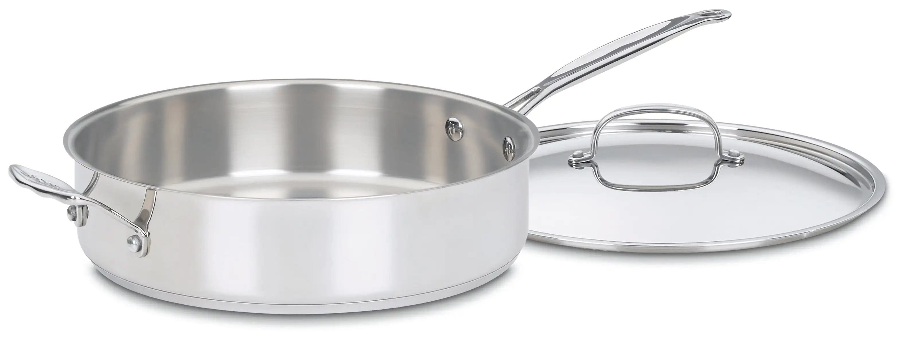 Cuisinart Chef's Classic Stainless Steel 5.5 Qt. Sauté Pan with Helper Handle & Cover
Cuisinart Chef's Classic Stainless Steel 5.5 Qt. Sauté Pan with Helper Handle & Cover