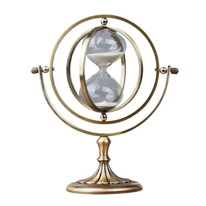 Nordic Hour Glass Rotating Sand Hourglass Vintage Home Decor Globe Ornaments Sand Clock Sandglass Timer Room Decor
Nordic Hour Glass Rotating Sand Hourglass Vintage Home Decor Globe Ornaments Sand Clock Sandglass Timer Room Decor