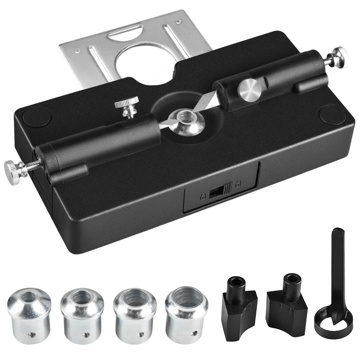 Log Tenon Making Tool Kit High Precision Drilling Guide with Sharp High Speed Steel Blade Portable Hole Punch Locator
Log Tenon Making Tool Kit High Precision Drilling Guide with Sharp High Speed Steel Blade Portable Hole Punch Locator
