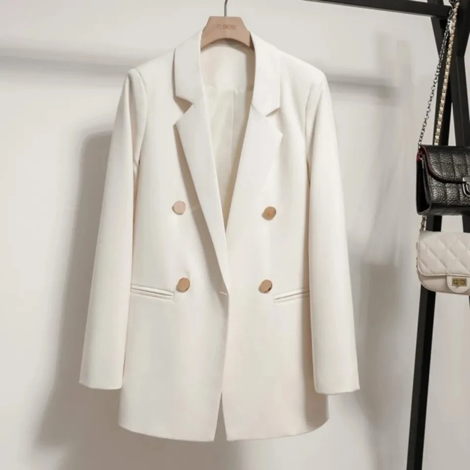 Women Suit 2023 Spring Autumn New Women Blazer Korean Black Suit Jacket Casual Double Breasted Small Suit Jacket Loose Coat
Women Suit 2023 Spring Autumn New Women Blazer Korean Black Suit Jacket Casual Double Breasted Small Suit Jacket Loose Coat