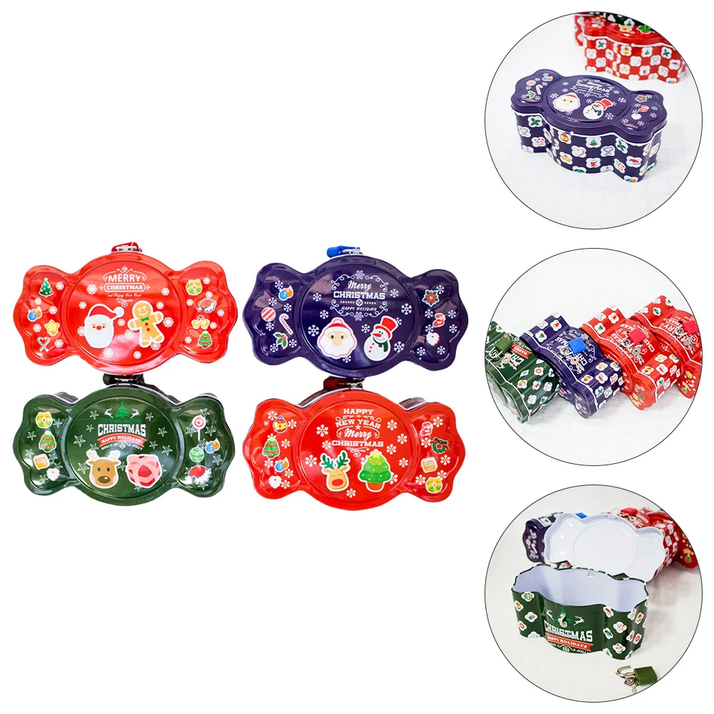 4Pcs Christmas Cookie Tins Candy Box Empty Cookie Tins Xmas Metal Gift Box for Holiday Party Candy Tea
4Pcs Christmas Cookie Tins Candy Box Empty Cookie Tins Xmas Metal Gift Box for Holiday Party Candy Tea