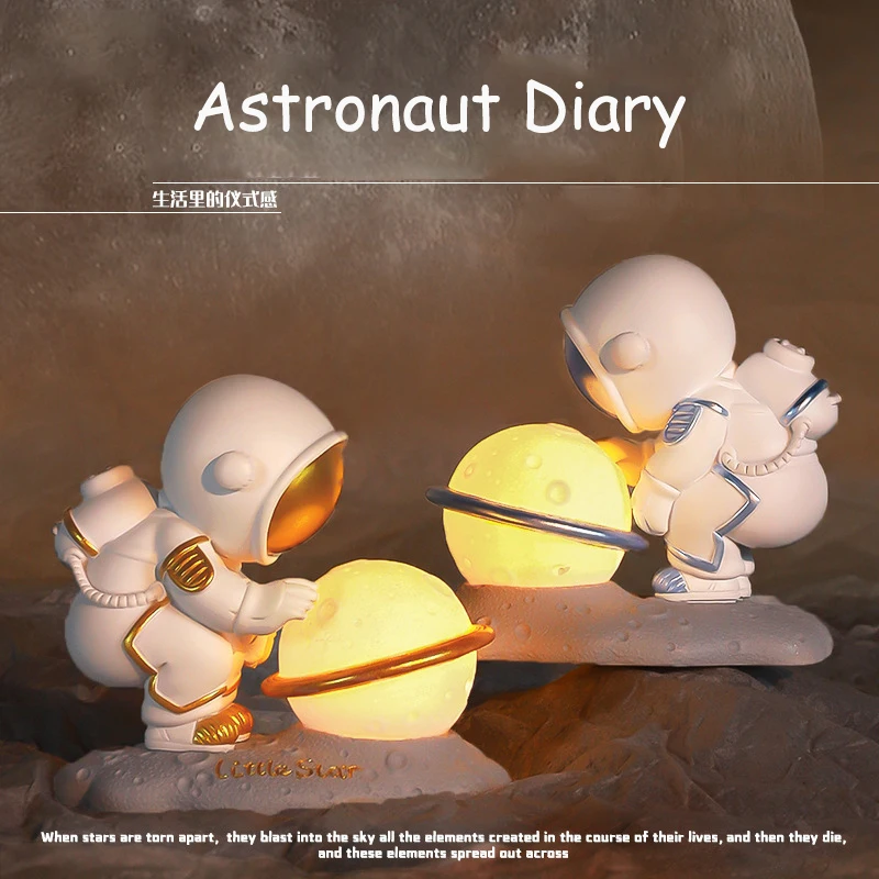 Creative Astronaut with Light Figurine Car Doll Handicraft Living Room Decorations Home Decor Bolinha Gel Adornos Para Casa
Creative Astronaut with Light Figurine Car Doll Handicraft Living Room Decorations Home Decor Bolinha Gel Adornos Para Casa