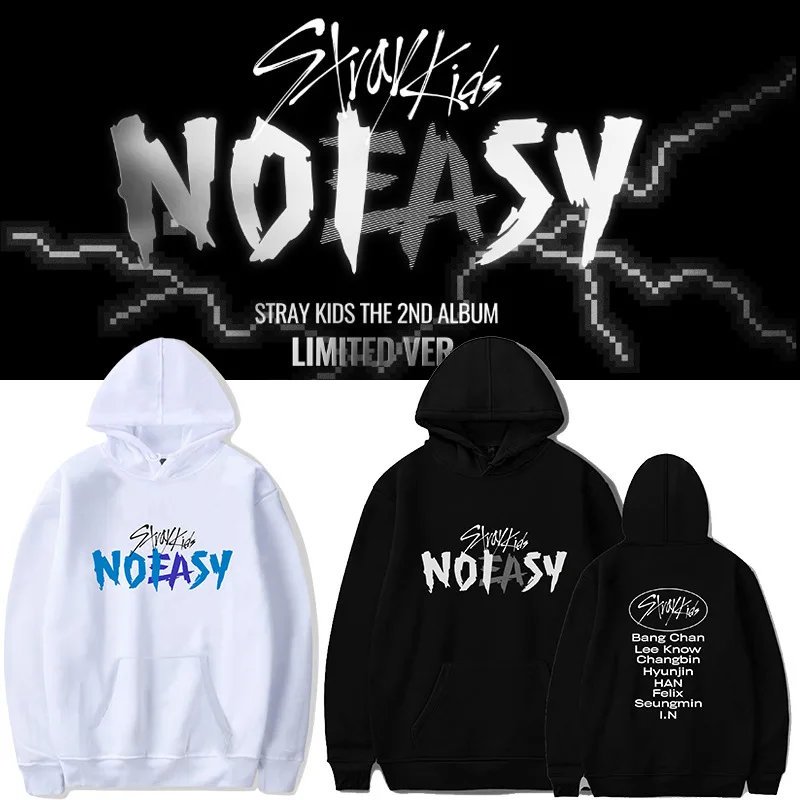 Детские толстовки Stray Kpop Noeasy SKZ, толстовка с капюшоном, женские свободные осенние пуловеры в Корейском стиле, пуловеры для страстных детей, одежда для фанатов
Детские толстовки Stray Kpop Noeasy SKZ, толстовка с капюшоном, женские свободные осенние пуловеры в Корейском стиле, пуловеры для страстных детей, одежда для фанатов