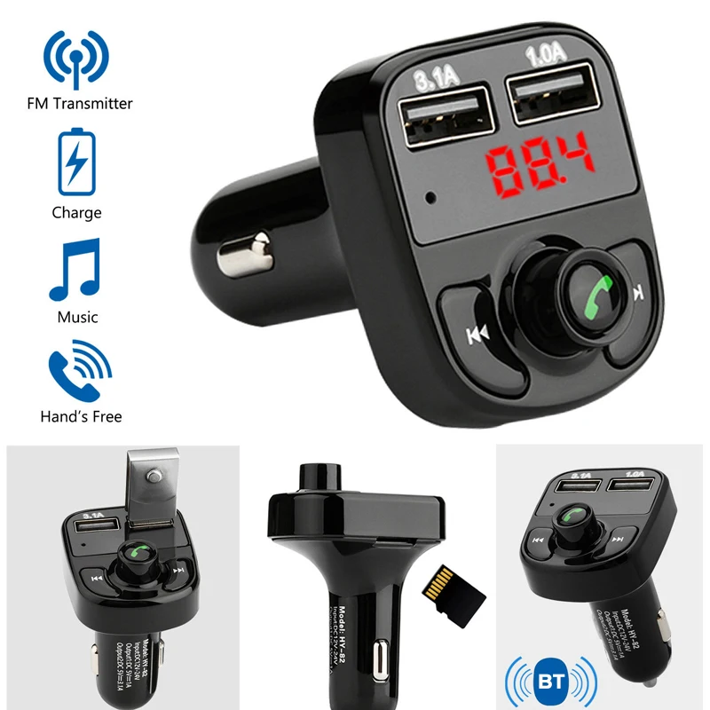 Car FM Transmitter Bluetooth Handsfree Car Kit Audio MP3 Player Radio USB Port Fast Charger Auto FM Modulator Adapter USB Drive
Car FM Transmitter Bluetooth Handsfree Car Kit Audio MP3 Player Radio USB Port Fast Charger Auto FM Modulator Adapter USB Drive