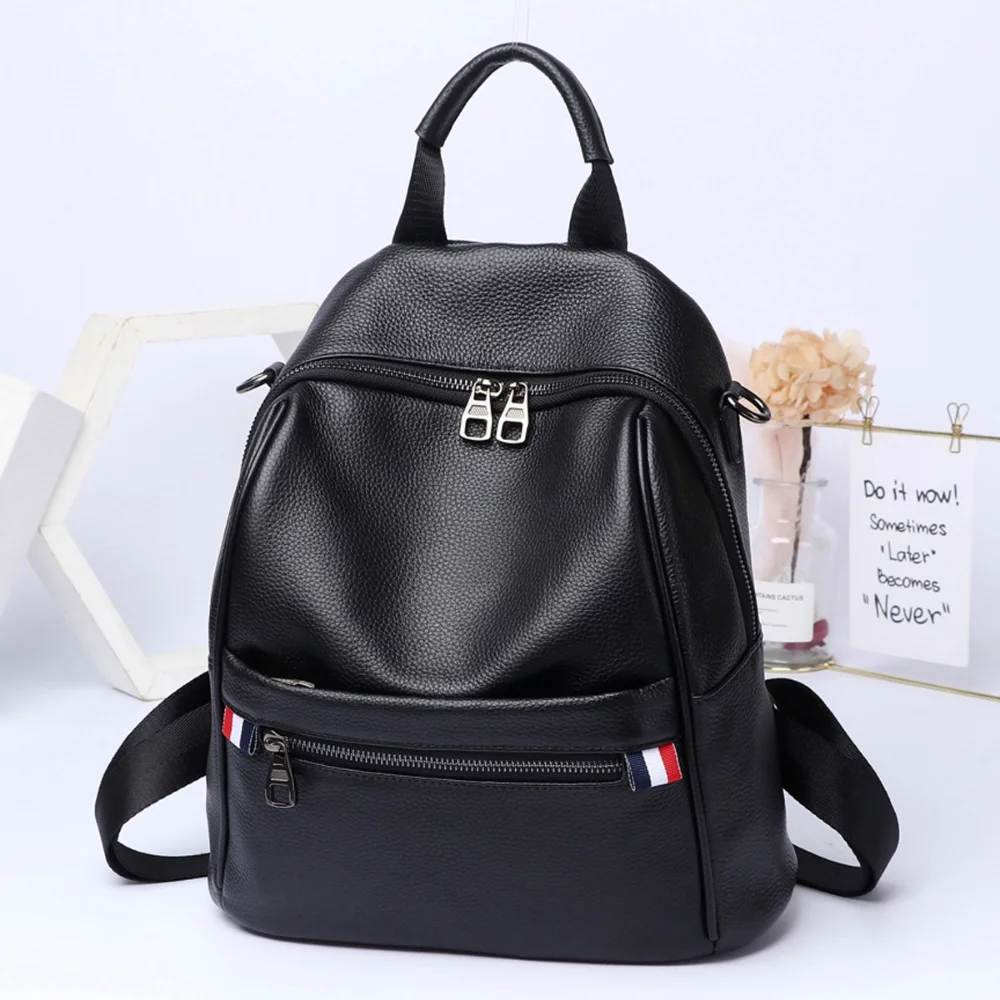 Fashion Woman Natural Leather Backpack Real Cowhide Ladies Bag High Quality Female Black Bags School Women's Leather Backpacks
Fashion Woman Natural Leather Backpack Real Cowhide Ladies Bag High Quality Female Black Bags School Women's Leather Backpacks