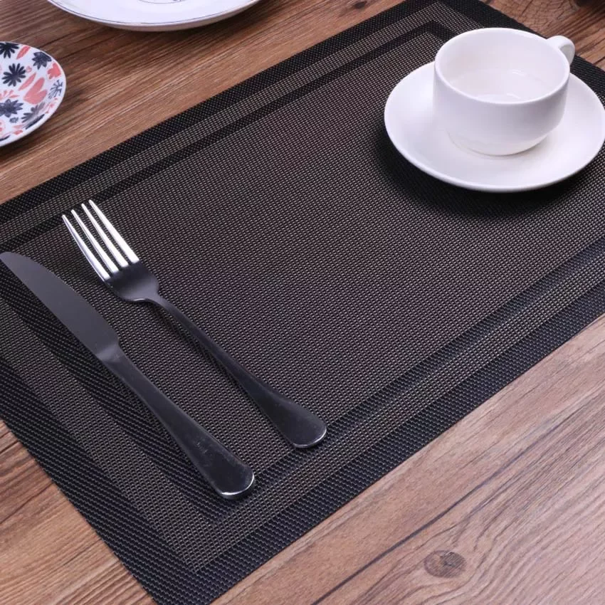 4 Pcs/set Home Modern Elegant PVC Placemat Dining Table Mat Cafe Anti-slip Hot Placemats Bowl Pad Cup Mat Table Coasters
4 Pcs/set Home Modern Elegant PVC Placemat Dining Table Mat Cafe Anti-slip Hot Placemats Bowl Pad Cup Mat Table Coasters
