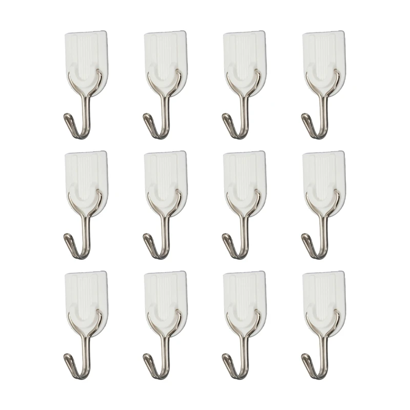 12 Pieces Wall Door Hook Towel Holder Self-Adhesive Bathroom Kitchen Glue Hook White
12 Pieces Wall Door Hook Towel Holder Self-Adhesive Bathroom Kitchen Glue Hook White