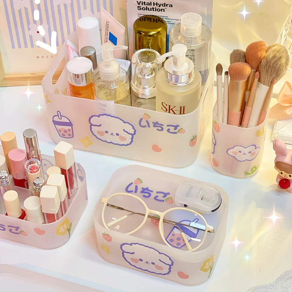 Ins Desktop Frosted Cosmetics Storage Box Transparent Stackable Makeup Storage Organizer Rack Cute Plastic Storage Box Cosmetic
Ins Desktop Frosted Cosmetics Storage Box Transparent Stackable Makeup Storage Organizer Rack Cute Plastic Storage Box Cosmetic