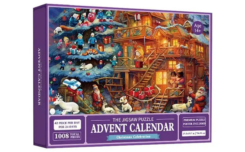 Advent Calendar creative Jigsaw Puzzles countdown advent calendars 1008 Piece puzzles ornament Christmas kid toy accessories
Advent Calendar creative Jigsaw Puzzles countdown advent calendars 1008 Piece puzzles ornament Christmas kid toy accessories