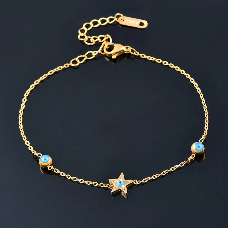LEEKER Boho Stainless Steel Bracelets For Women Gold Silver Color accessoire plage femme star evil eye beach jewelry 2022 LK6
LEEKER Boho Stainless Steel Bracelets For Women Gold Silver Color accessoire plage femme star evil eye beach jewelry 2022 LK6