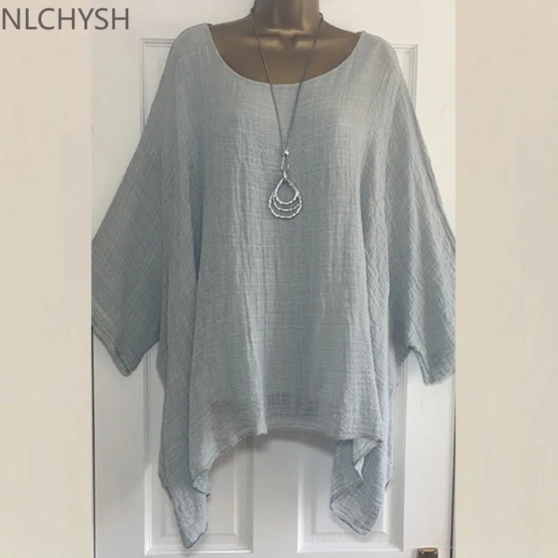 Однотонные летние блузки с рукавом летучая мышь 4XL 5XL, свободная Женская туника, Повседневная Блузка с круглым вырезом и длинным рукавом, ани...
Однотонные летние блузки с рукавом летучая мышь 4XL 5XL, свободная Женская туника, Повседневная Блузка с круглым вырезом и длинным рукавом, ани...