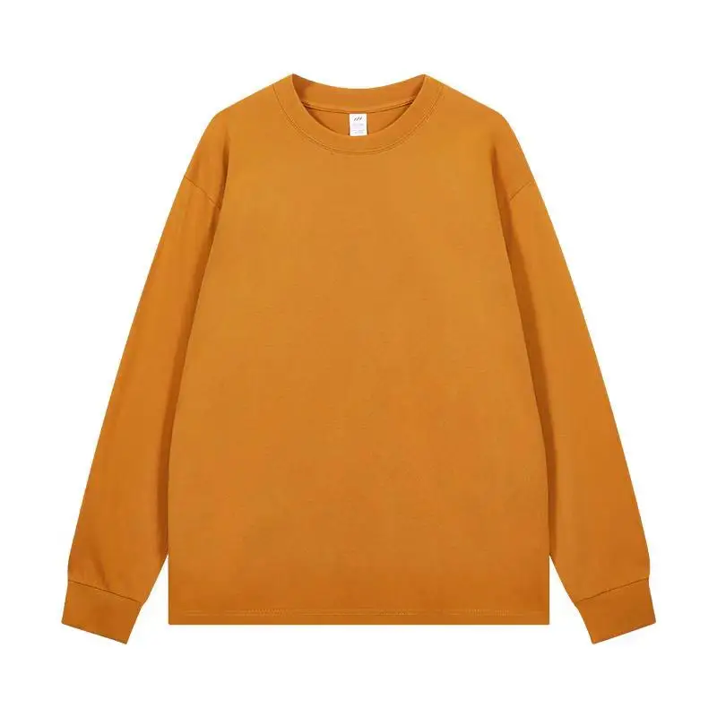 220GSM Wholesale 100% Cotton Unisex Heavy Weight O-Neck Graphic Long Sleeve T Shirt Bulk Printing Logo
220GSM Wholesale 100% Cotton Unisex Heavy Weight O-Neck Graphic Long Sleeve T Shirt Bulk Printing Logo