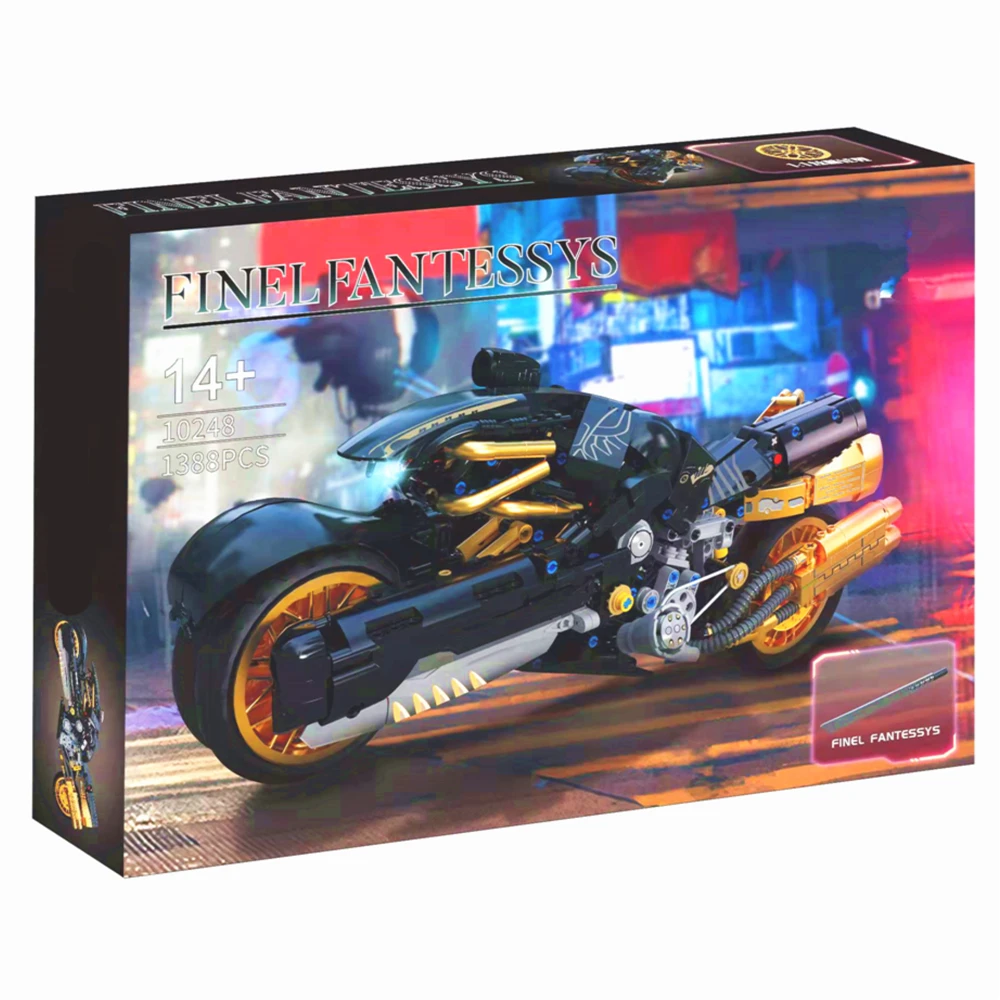 NEW 1388PCS Technical Fantasy Motorcycle 10248 Fast Speed City Game Car Model Idea Building Blocks Brick Toys Boy Christmas Gift
NEW 1388PCS Technical Fantasy Motorcycle 10248 Fast Speed City Game Car Model Idea Building Blocks Brick Toys Boy Christmas Gift