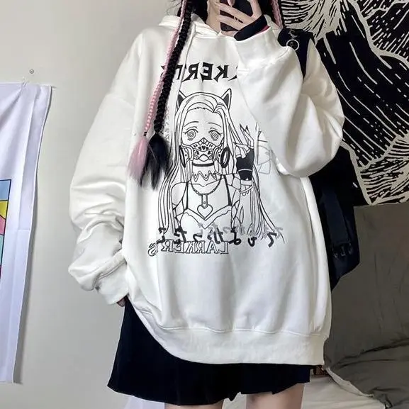 Anime Street Oversized Hoodies Autumn Long Sleeves Harajuku Japanese Cute Girl Prints Casual Couples Sweatshirts Women Pullovers
Anime Street Oversized Hoodies Autumn Long Sleeves Harajuku Japanese Cute Girl Prints Casual Couples Sweatshirts Women Pullovers