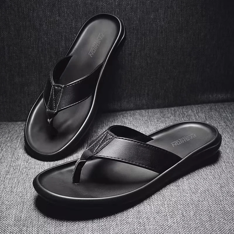 Qmaigie flip flop leather men slippers summer top brand 2022 fashion men designer high quality beach slippers large size 49 50
Qmaigie flip flop leather men slippers summer top brand 2022 fashion men designer high quality beach slippers large size 49 50
