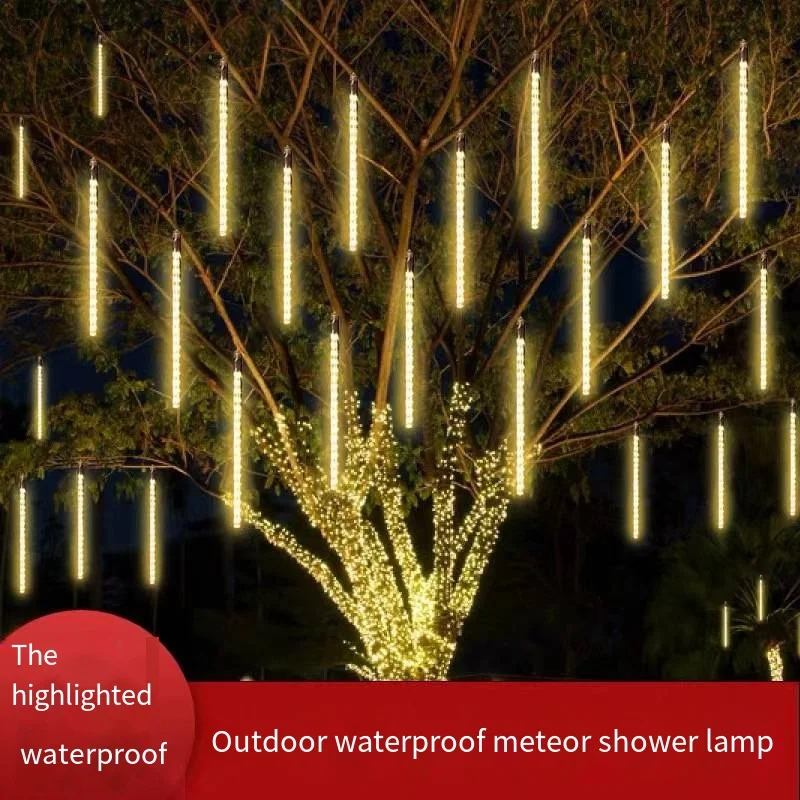 Solar Outdoor Waterproof LED Meteor Shower String Lights Colorful Lights Festival Garden Decoration Lighting Hanging Tree Lights
Solar Outdoor Waterproof LED Meteor Shower String Lights Colorful Lights Festival Garden Decoration Lighting Hanging Tree Lights