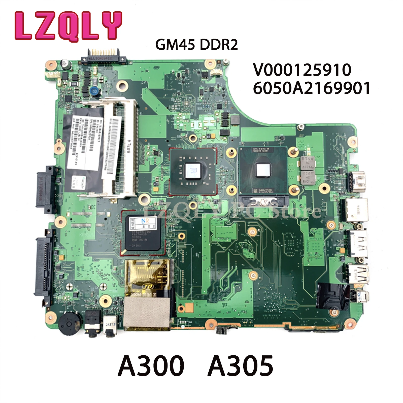 Материнская плата для ноутбука TOSHIBA Salellite A300 A305 V000125910 6050A2169901 GM45 DDR2
Материнская плата для ноутбука TOSHIBA Salellite A300 A305 V000125910 6050A2169901 GM45 DDR2