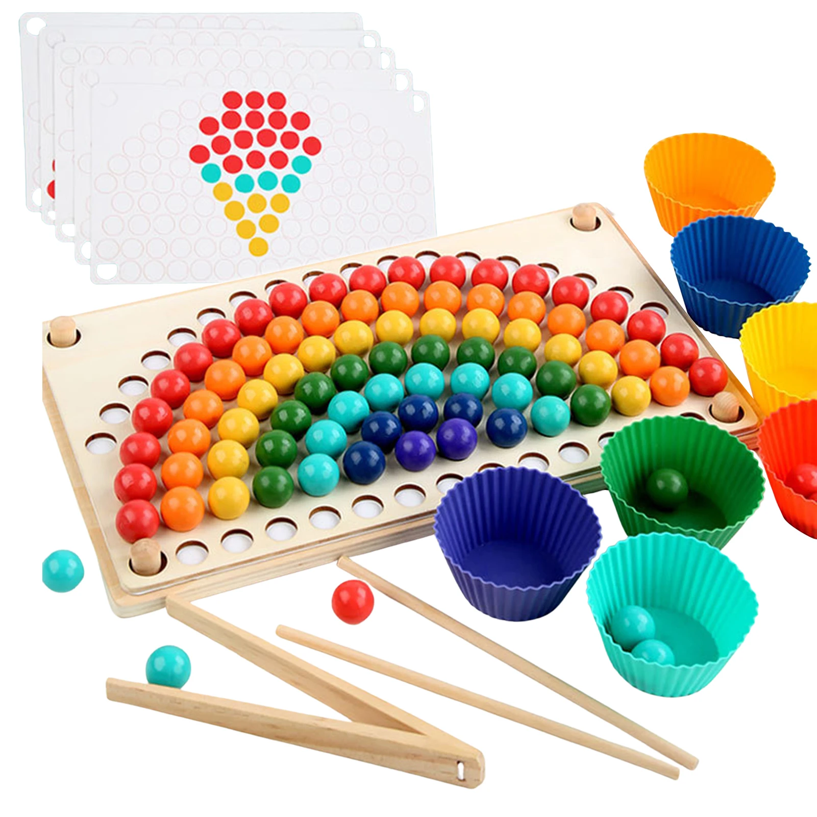 Toddler Montessori Educational Toys For Children Counting Color Sorting Color Cognition Beads Matching Games Kids Sensory Toys
Toddler Montessori Educational Toys For Children Counting Color Sorting Color Cognition Beads Matching Games Kids Sensory Toys