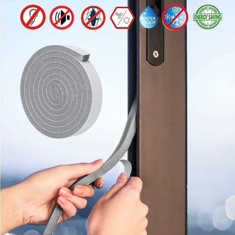 5M Self-Adhesive Sponge Foam Insulation Tape Door Window Sealing Strip Weather Stripping Soundproof Windproof Dustproof Seal
5M Self-Adhesive Sponge Foam Insulation Tape Door Window Sealing Strip Weather Stripping Soundproof Windproof Dustproof Seal
