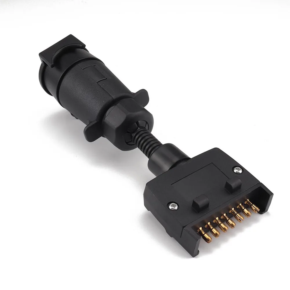 Car Trailer Adaptor 7 Pin Flat Male Plug To 7 Pin Large Round Female Socket New Widely Used In Commercial Vehicles And Trailers
Car Trailer Adaptor 7 Pin Flat Male Plug To 7 Pin Large Round Female Socket New Widely Used In Commercial Vehicles And Trailers