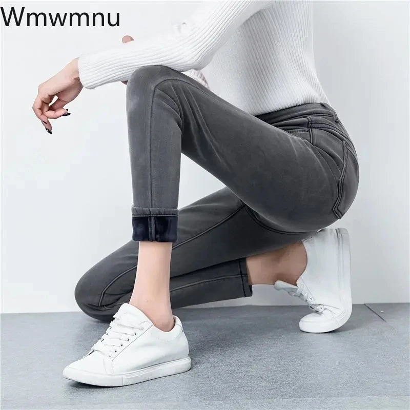 Autumn Winter Plus Velvet Skinny Jeans High Waist Plush Denim Pants Basic Pencil Capris Fashion Thick Warm Butt-Lift Vaqueros
Autumn Winter Plus Velvet Skinny Jeans High Waist Plush Denim Pants Basic Pencil Capris Fashion Thick Warm Butt-Lift Vaqueros