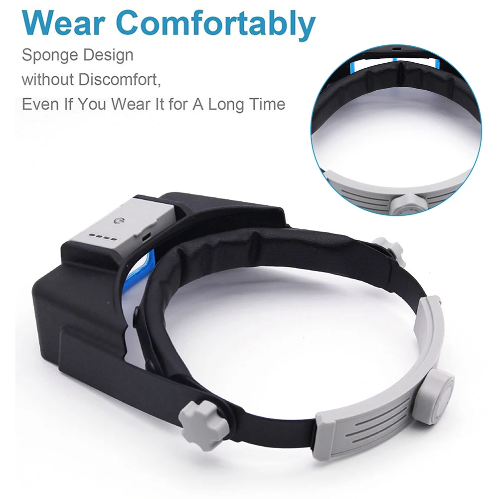 Head-mounted Welding Repair Magnifier LED Light Illuminated Magnifier Professional Magnifier for Watch Repair Supplies
Head-mounted Welding Repair Magnifier LED Light Illuminated Magnifier Professional Magnifier for Watch Repair Supplies