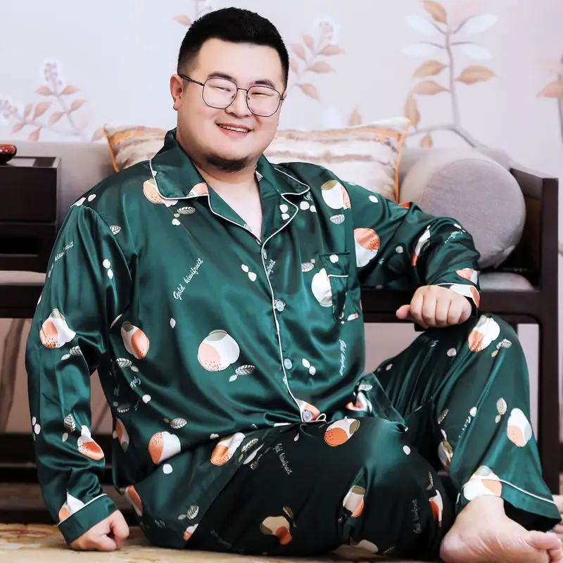 2023 Fat pajamas men's spring and summer long sleeves long pants imitation silk loose fat home wear ice silk thin plus-size
2023 Fat pajamas men's spring and summer long sleeves long pants imitation silk loose fat home wear ice silk thin plus-size