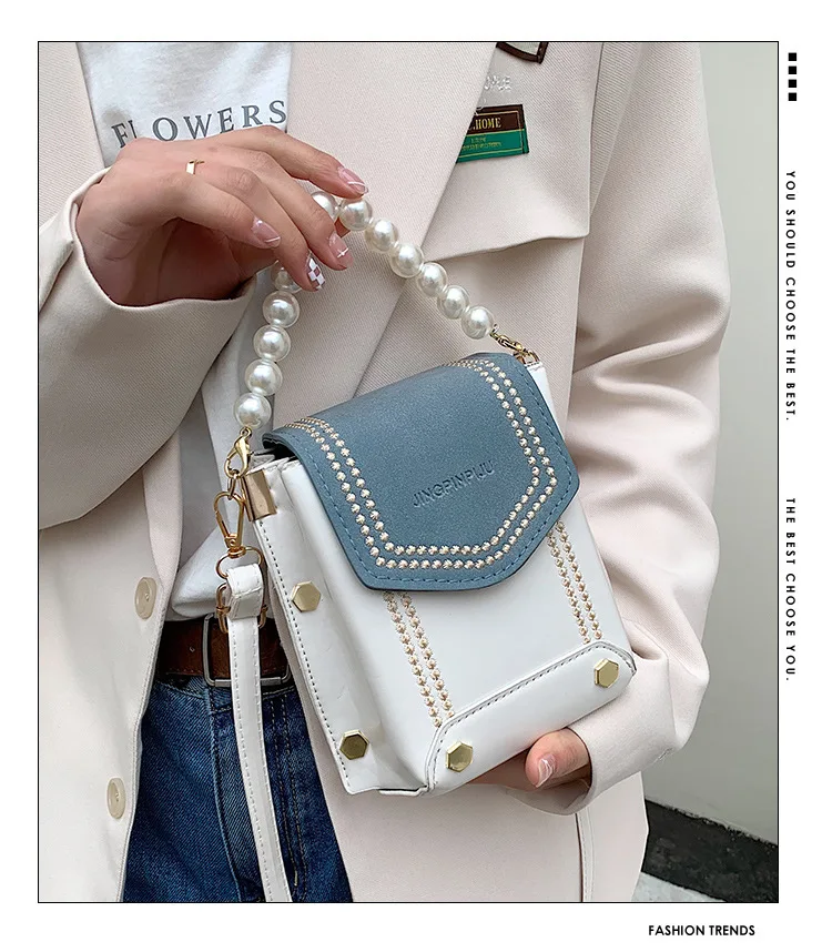 2022 Women's Crossbody Bags Korean Style With Strings of pearls Handbags PU Leather Luxury Designer Shoulder Bag Lady Phone Bag
2022 Women's Crossbody Bags Korean Style With Strings of pearls Handbags PU Leather Luxury Designer Shoulder Bag Lady Phone Bag