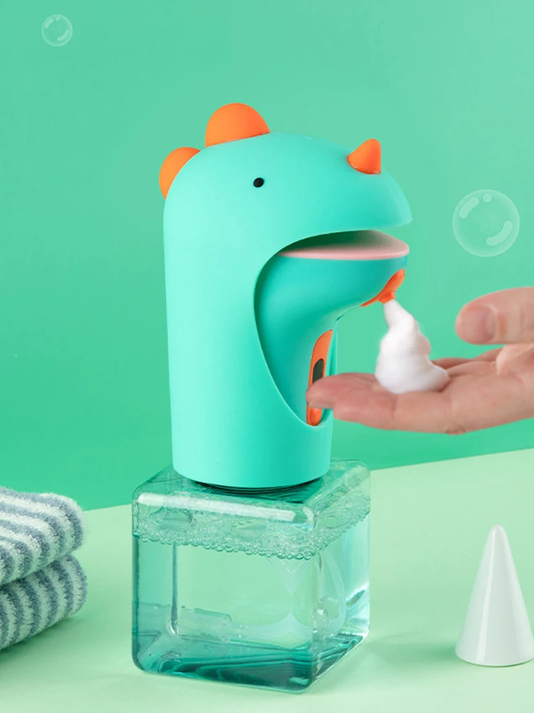 Automatic Soap Dispenser 250mL Cute Dinosaur-Shaped Touchless Foaming Soap Dispenser IPX6 Waterproof Green Smart Soap Bottle for
Automatic Soap Dispenser 250mL Cute Dinosaur-Shaped Touchless Foaming Soap Dispenser IPX6 Waterproof Green Smart Soap Bottle for