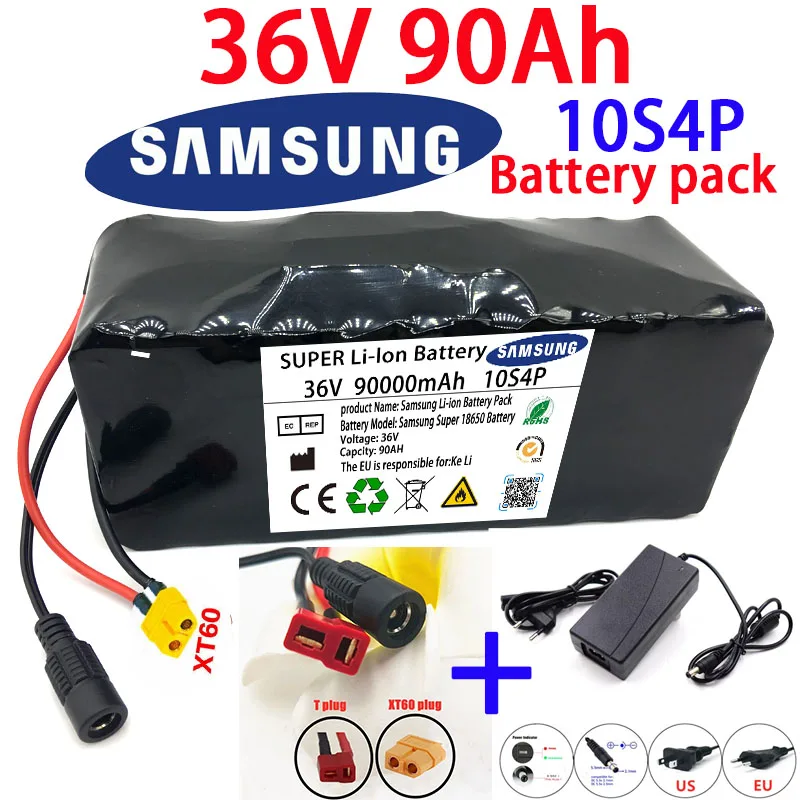 36V 90000Ah 2022 New 10S4P XT60 500W 18650 Lithium Ion Battery 80Ah Voor 42V E-fiets Elektrische Fiets Scooter Met Bms + Lader
36V 90000Ah 2022 New 10S4P XT60 500W 18650 Lithium Ion Battery 80Ah Voor 42V E-fiets Elektrische Fiets Scooter Met Bms + Lader