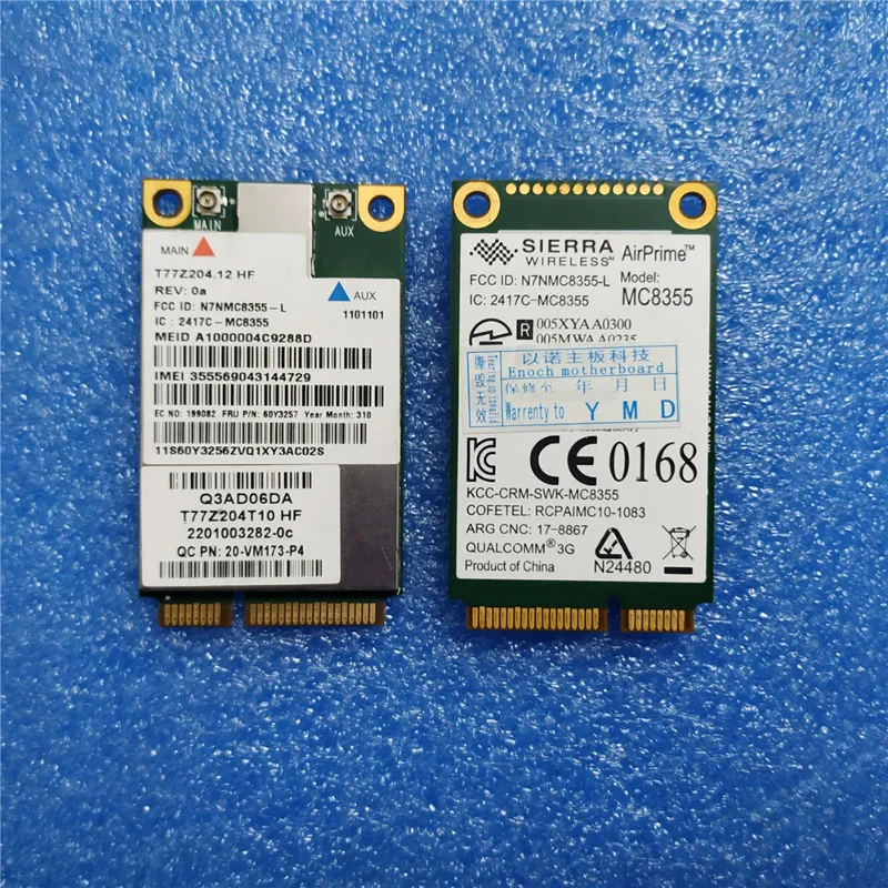 Разблокированная карта Gobi3000 MC8355 3G GPS WWAN 60Y3257 Mini PCI-e HSPA EVDO для Thinkpad E430 L420 T420 T430 T520 T530
