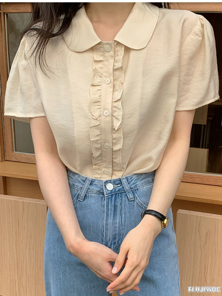 2022 New Korea Design Shirts Blouses Women Retro Vintage Preppy Sweet Japan Girls Peter Pan Collar Button Cute Ruffles Chic Tops
2022 New Korea Design Shirts Blouses Women Retro Vintage Preppy Sweet Japan Girls Peter Pan Collar Button Cute Ruffles Chic Tops