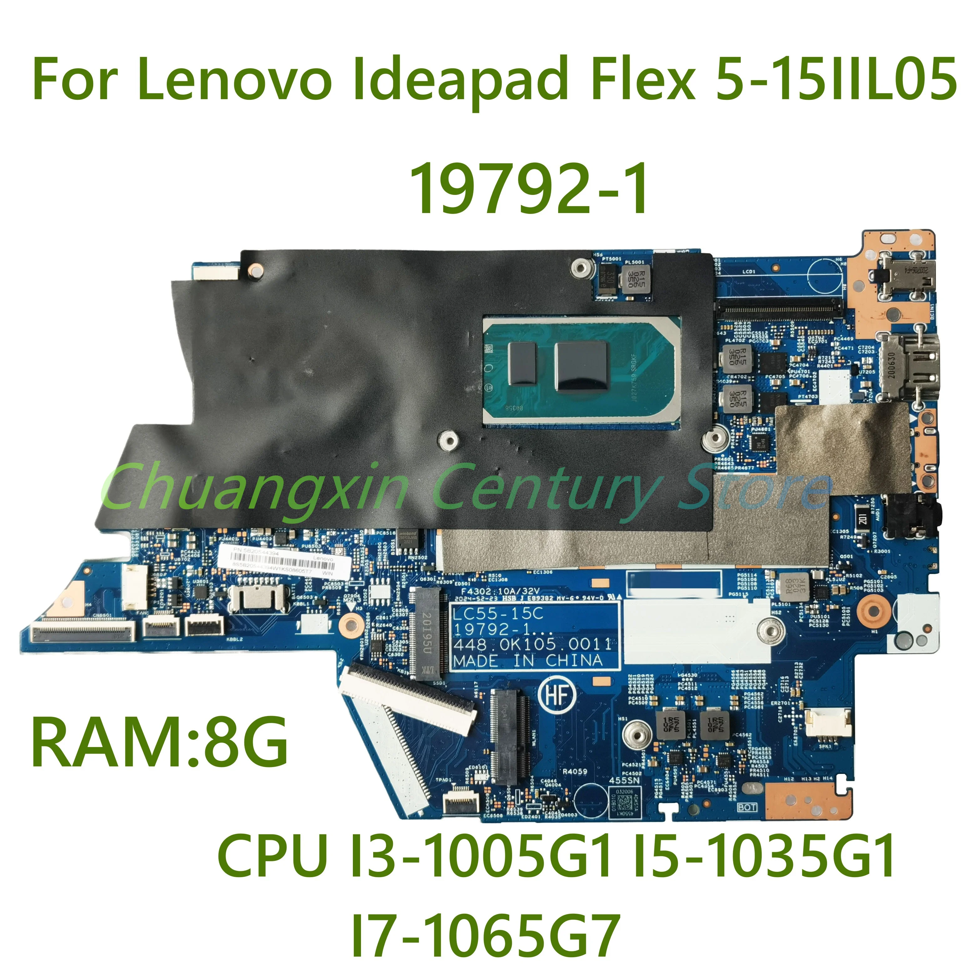 

LC55-15C 19792-1 для Lenovo Ideapad Flex 5-15IIL05 материнская плата для ноутбука с искусственным процессором, проверено 8 ГБ ОЗУ