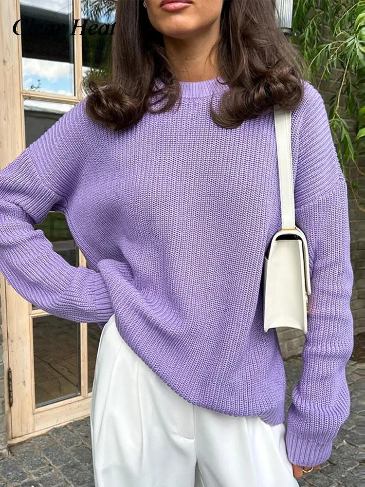 Women Solid Sweater Knit Pullovers Casual Loose O Neck Bat Sleeve Thick Knitted Blouse 2022 Autumn Winter Women Sweater Tops
Women Solid Sweater Knit Pullovers Casual Loose O Neck Bat Sleeve Thick Knitted Blouse 2022 Autumn Winter Women Sweater Tops