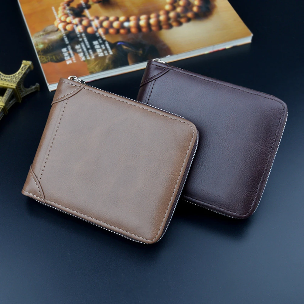 2022 New Men's Wallet Short Zipper Money Clip Simple Retro Casual Leather Folder Horizontal Paragraph for Business Daily Life
2022 New Men's Wallet Short Zipper Money Clip Simple Retro Casual Leather Folder Horizontal Paragraph for Business Daily Life