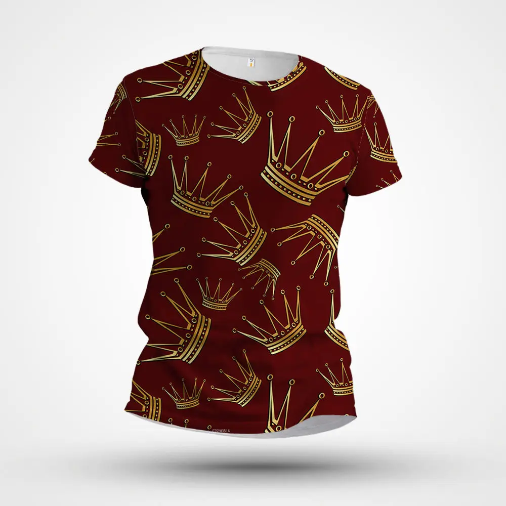 New summer T-shirt Short Sleeve 3D Crown Print Men's T Shirt Fashion Retro Fashion Male Casual Streetwear Oversize T Shirt 2023
New summer T-shirt Short Sleeve 3D Crown Print Men's T Shirt Fashion Retro Fashion Male Casual Streetwear Oversize T Shirt 2023