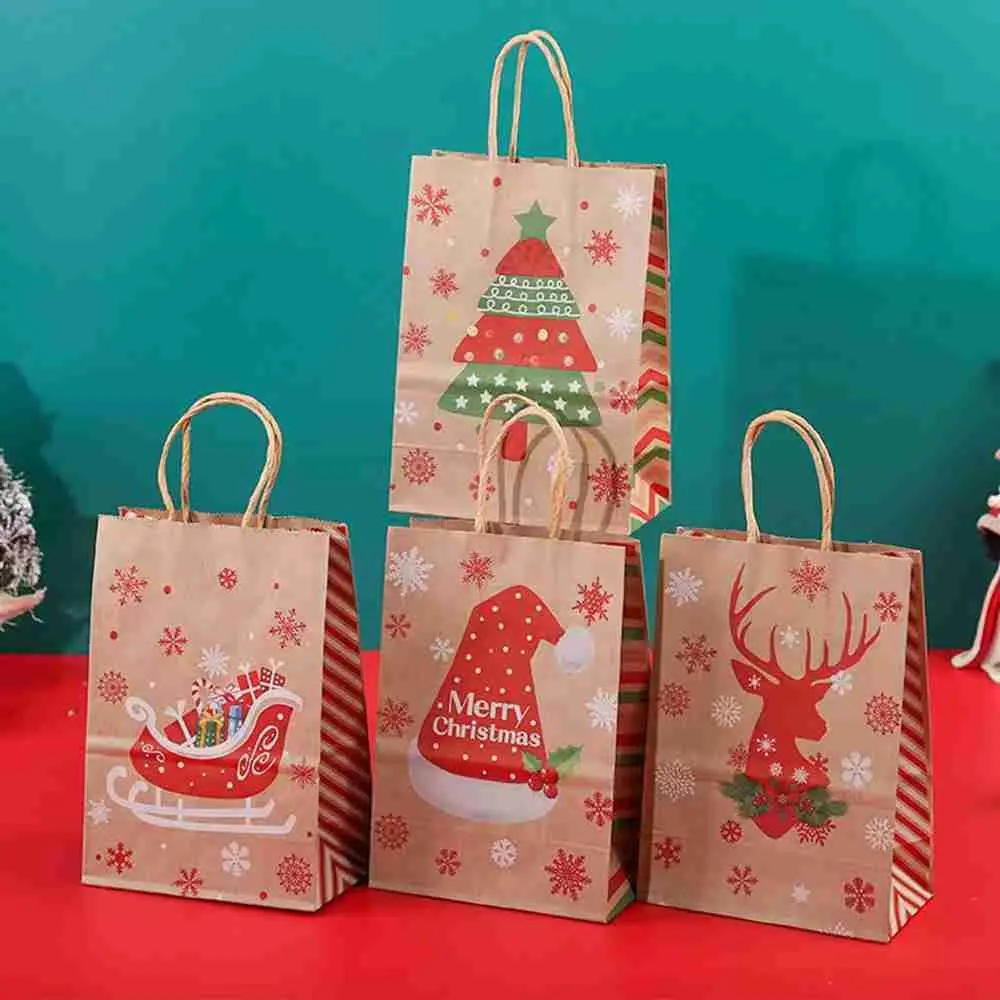 DIY Snowflakes New Year Merry Christmas Christmas Paper Bag Gift Boxes Food Packaging Candy Box
DIY Snowflakes New Year Merry Christmas Christmas Paper Bag Gift Boxes Food Packaging Candy Box