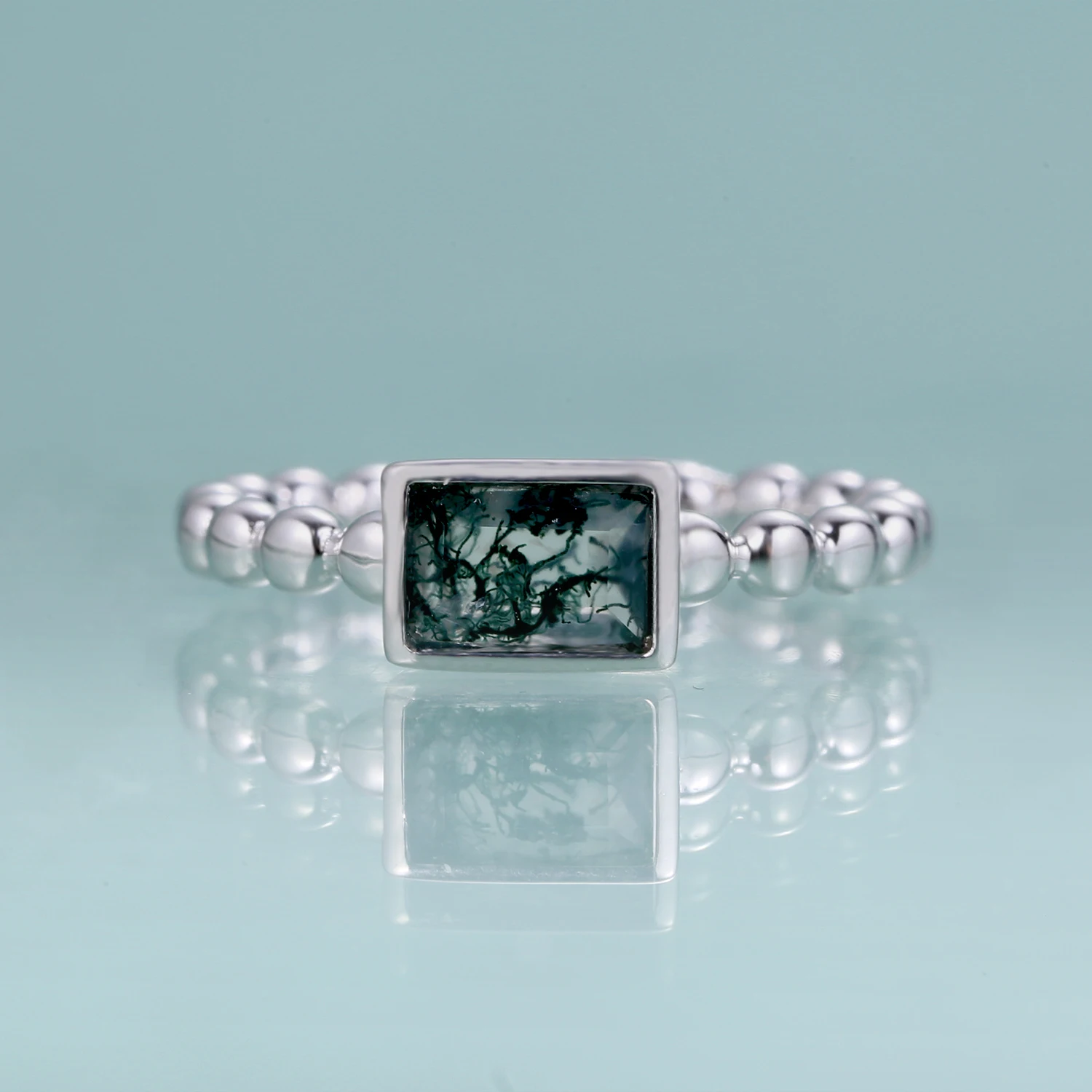 Gem's Beauty Natural Moss Agate Engagement Ring 925 Sterling Silver Classic Fine Jewelry Ring for Women Romantic Wedding Bands
Gem's Beauty Natural Moss Agate Engagement Ring 925 Sterling Silver Classic Fine Jewelry Ring for Women Romantic Wedding Bands
