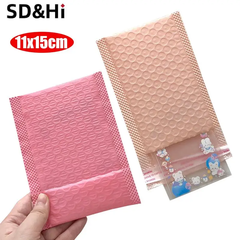 10pcs/Pack 15x11cm Self Adhesive Pink Bubble Bag Thicked Express Package Bag Courier Shipping Mailers Sticker Holder
10pcs/Pack 15x11cm Self Adhesive Pink Bubble Bag Thicked Express Package Bag Courier Shipping Mailers Sticker Holder