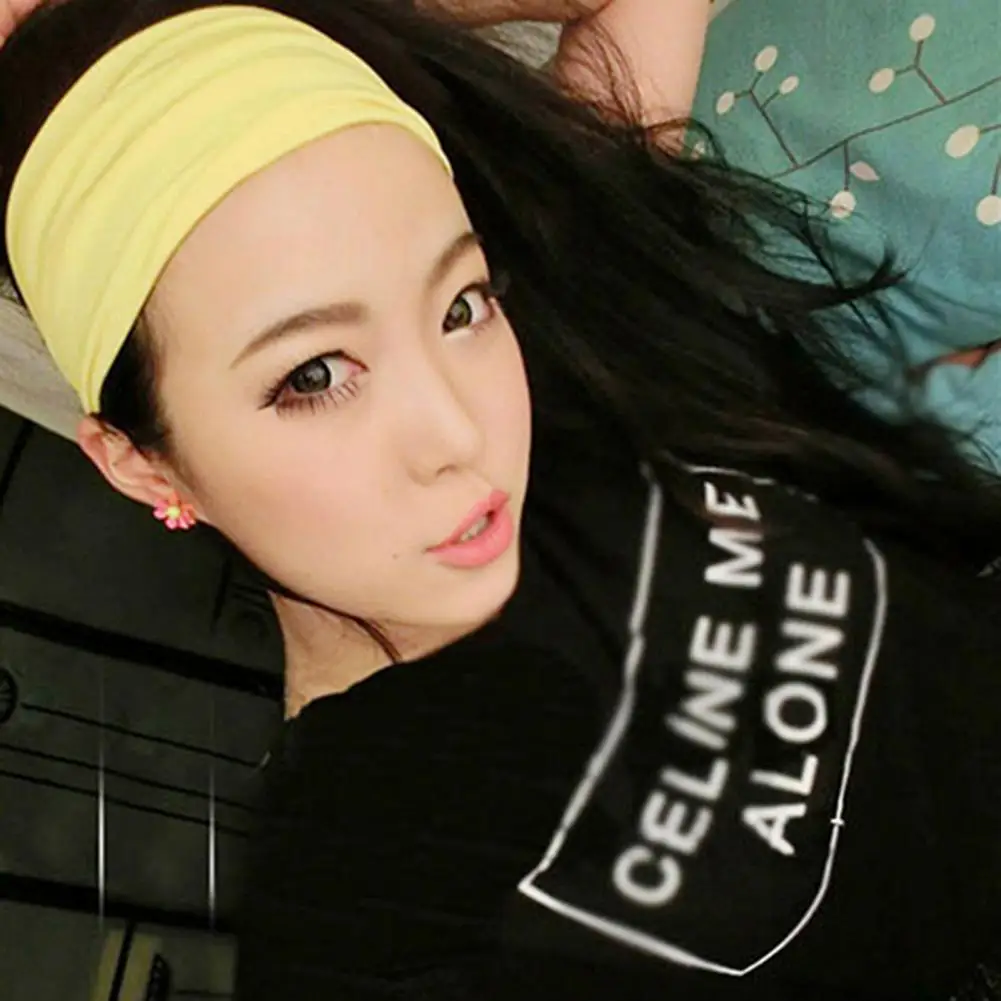 Stylish Hairband Wide Elastic Sweat-absorbent Simple Comfortable Candy Color Charming Cloth Cloth Turban For Daily Life
Stylish Hairband Wide Elastic Sweat-absorbent Simple Comfortable Candy Color Charming Cloth Cloth Turban For Daily Life