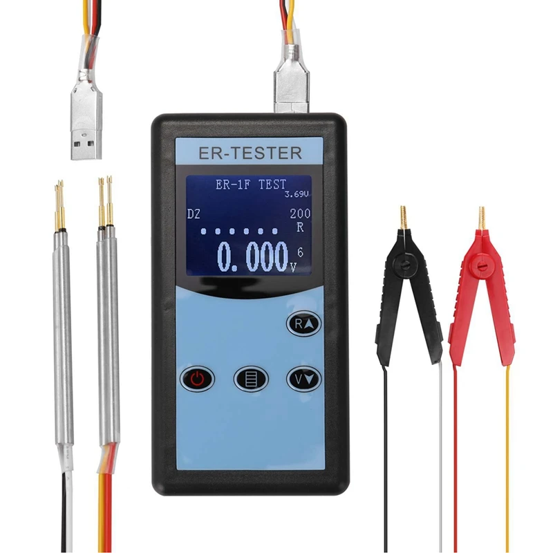 0.01MΩ-200Ω 4 Wire Battery Voltage Resistance Testing Tester Nickel Hydrogen B
0.01MΩ-200Ω 4 Wire Battery Voltage Resistance Testing Tester Nickel Hydrogen B