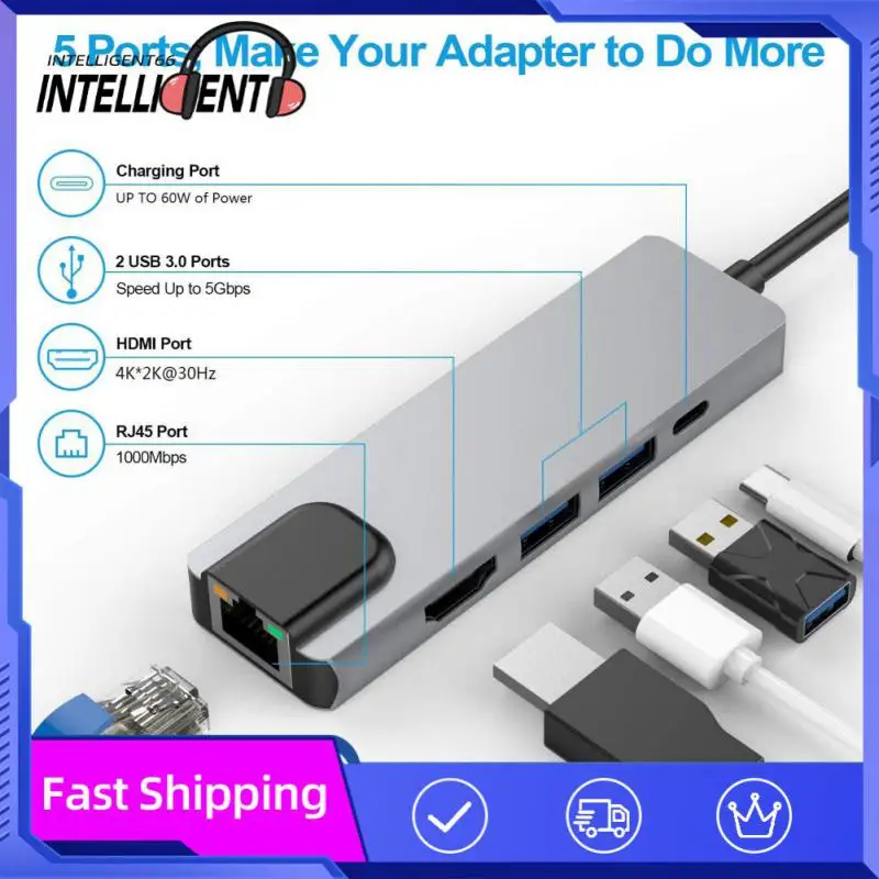 Phone Accessories Type-c Usb Hub Usb3.0 Hub Adapter Gigabit Network Port Computer Splitter Universal 5gbps Docking Station 100 W
Phone Accessories Type-c Usb Hub Usb3.0 Hub Adapter Gigabit Network Port Computer Splitter Universal 5gbps Docking Station 100 W