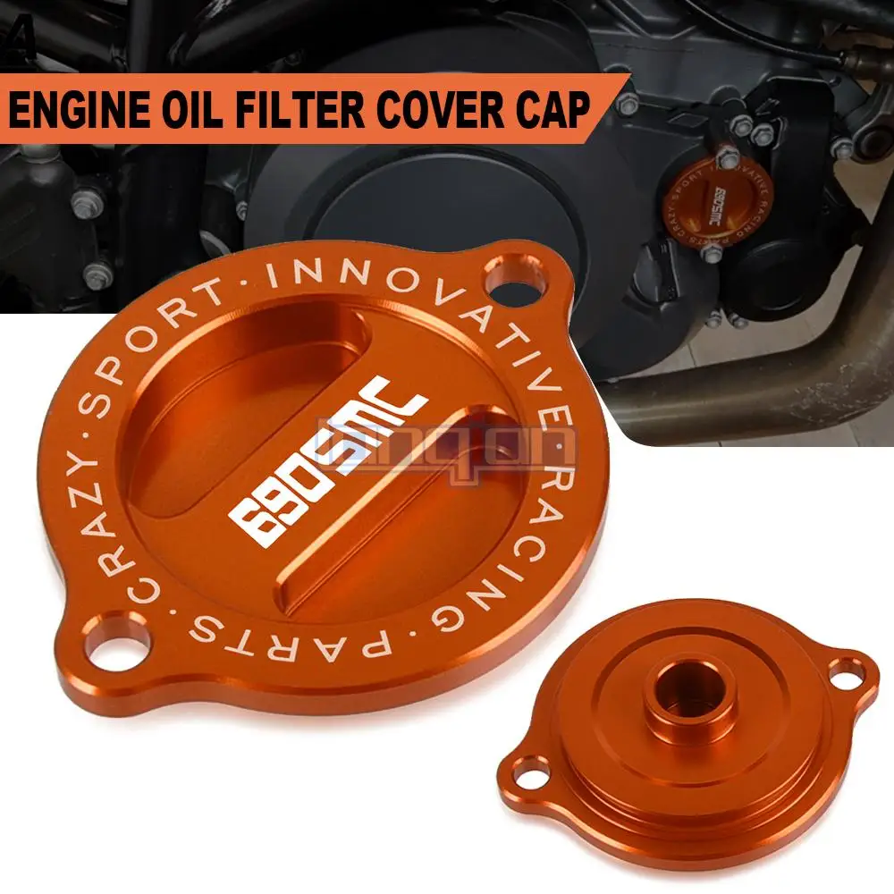 For 690 SMC 2010 Engine Oil Filter Cover Cap Motorcycle Accessories Aluminum Alloy CNC 690SMC 690 Supermoto 690 DUKE 690 ENDUROR
For 690 SMC 2010 Engine Oil Filter Cover Cap Motorcycle Accessories Aluminum Alloy CNC 690SMC 690 Supermoto 690 DUKE 690 ENDUROR