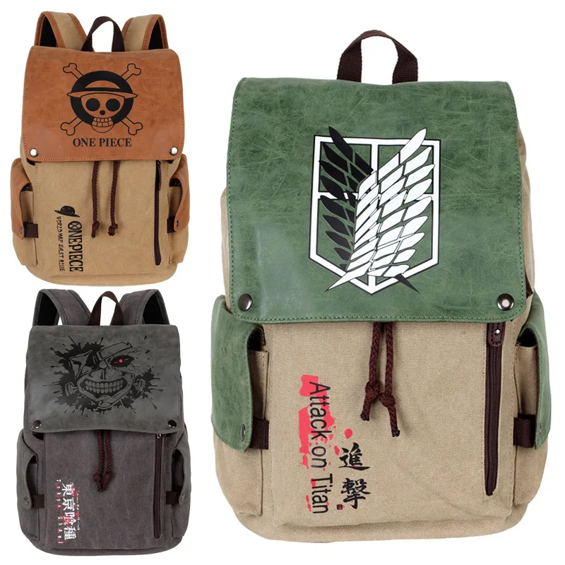 Tokyo Ghoul ONE PIECE Anime Backpack Backpack Backpack Attack on Titan Canvas Backpack Holiday Gift
Tokyo Ghoul ONE PIECE Anime Backpack Backpack Backpack Attack on Titan Canvas Backpack Holiday Gift