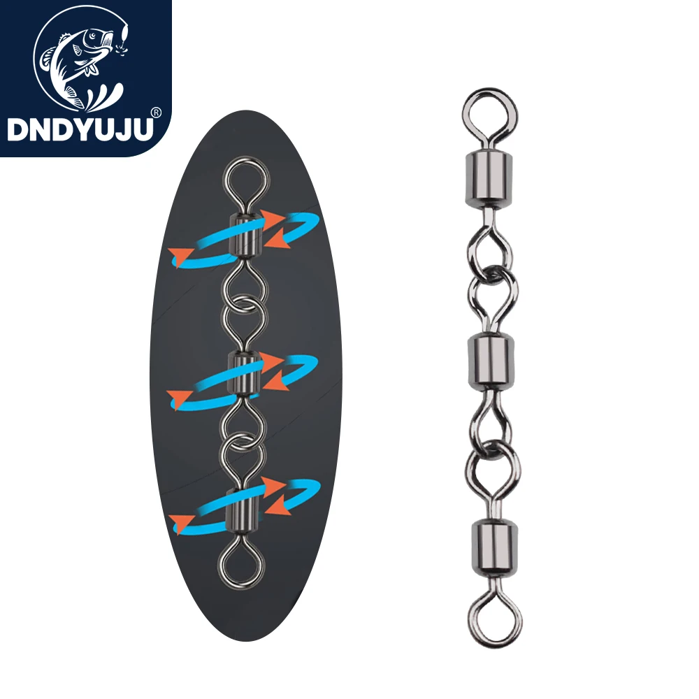 DNDYUJU 10pcs Triple Rolling Swivel Fishing Connector Portable Stainless Steel Ring Quick Connect Safe for Fishing Accessories
DNDYUJU 10pcs Triple Rolling Swivel Fishing Connector Portable Stainless Steel Ring Quick Connect Safe for Fishing Accessories