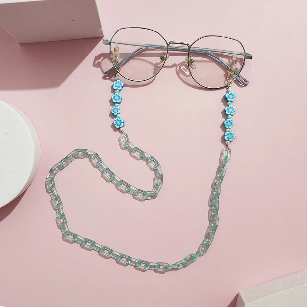 Cute Cartoon Flower Pendant Long Necklace Face Mask Anti-lost Strap Holder Acrylic Chain Necklace Candy Color Eyeglass Chain
Cute Cartoon Flower Pendant Long Necklace Face Mask Anti-lost Strap Holder Acrylic Chain Necklace Candy Color Eyeglass Chain