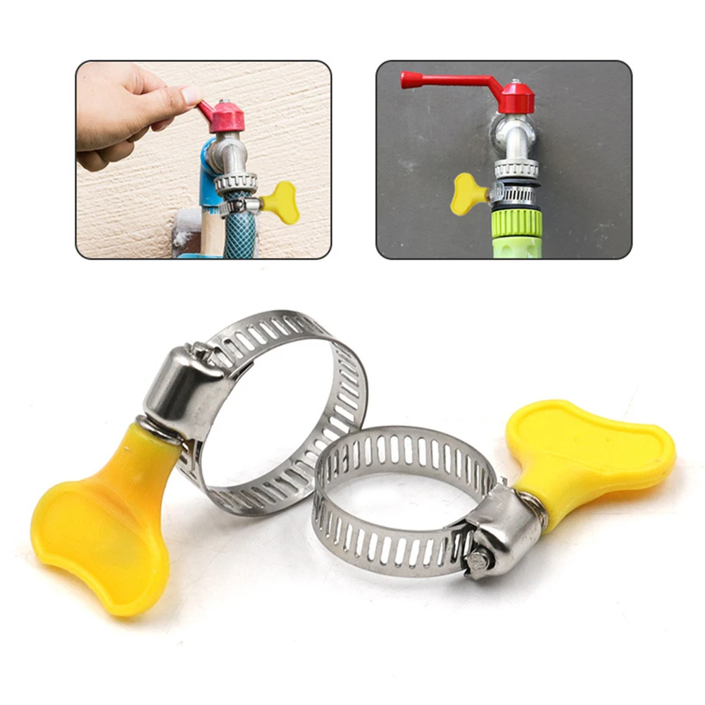 5pcs 10-38mm Adjustable Yellow Plastic Handle Hand Wriggle Hose Clamps Pipe Clip Water Pipe Fasteners Clamps For Tube
5pcs 10-38mm Adjustable Yellow Plastic Handle Hand Wriggle Hose Clamps Pipe Clip Water Pipe Fasteners Clamps For Tube